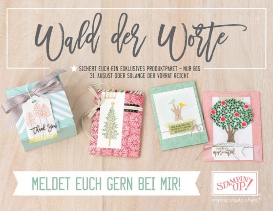 Stampin‘ Up! Produktpaket Wald der Worte ab August erhältlich