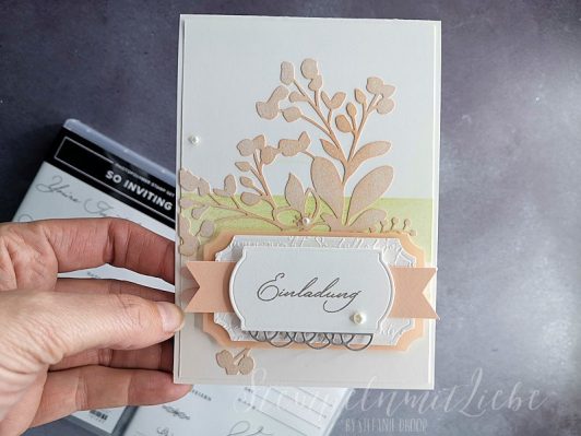 Einladungskarten zur Hochzeit in Blütenrosa
