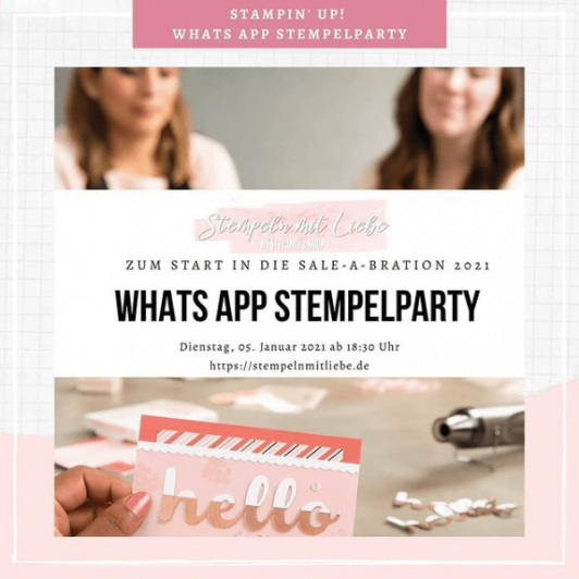 Whats App und Facebook (Stempel) Partys