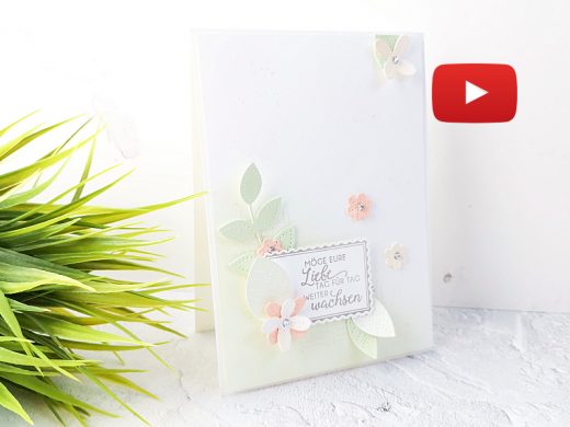 Video: Hochzeitskarte mit Perforierte Blumen