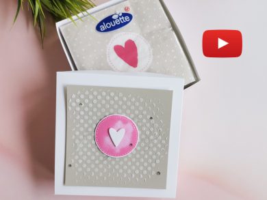 Video: Serviettenverpackung mit Watercolor Shapes
