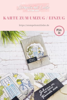 Karte zum Einzug / Umzug - Stampin' Up! | Stempeln mit Liebe ♥️
