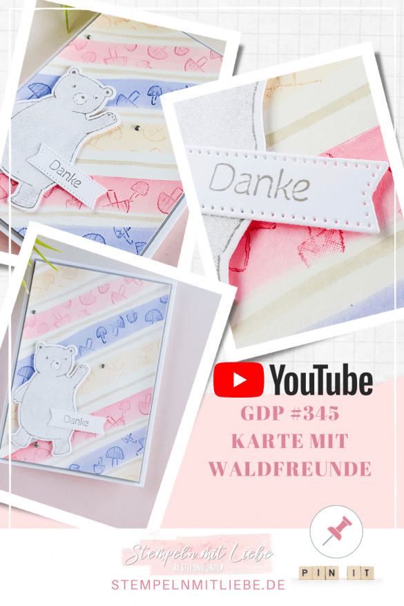 Video: GDP #345 Karte mit Waldfreunde - Produktpaket Waldfreunde - Stempelset Waldfreunde - Stanzformen Wilder Wald
