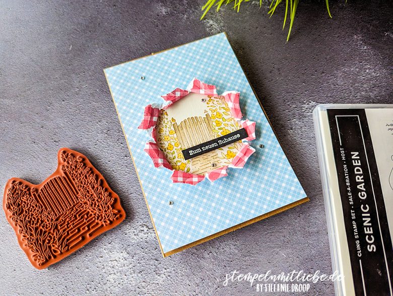 Karte zum Einzug mit Scenic Garden - Stampin' Up! | Stempeln mit Liebe ♥️