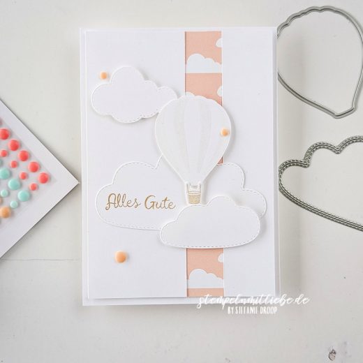 Geburtstagskarte mit Produktpaket Heissluftballon